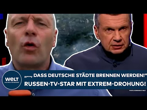 Video Thumbnail: UKRAINE-KRIEG: "..., dass deutsche Städte ähnlich brennen werden!" Extremdrohung von Russen-TV-Star