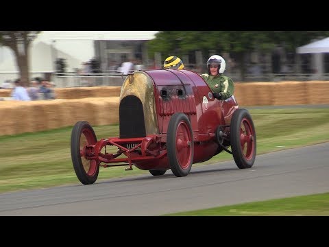 108 Year old FIAT S76 in Action - 28.4-litre 4-Cylinder Engine Spitting Flames!