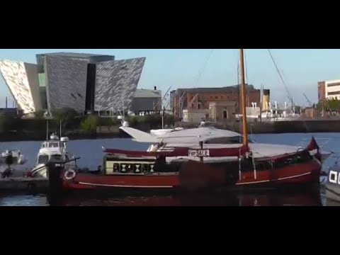 1898 Drie Gebroeders Dutch Tjalk Sailing Barge Belfast Harbour Marina