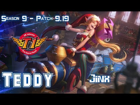 SKT T1 Teddy JINX vs CAITLYN ADC - Patch 9.19 KR Ranked