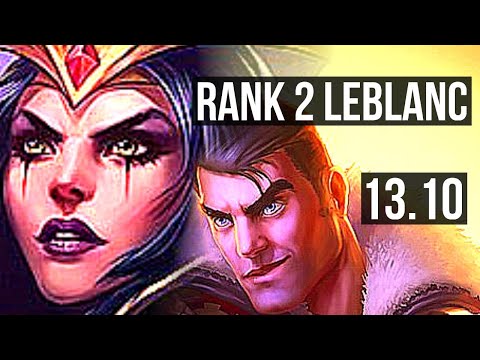 LEBLANC vs JAYCE (MID) | Rank 2 LeBlanc, 11/3/10, Dominating, Rank 16 | KR Challenger | 13.10
