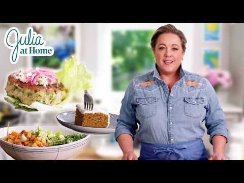 Hearty Quinoa Burger, Simple Carrot Cake, and More | Full Episode | Julia at Home (S3 E8)