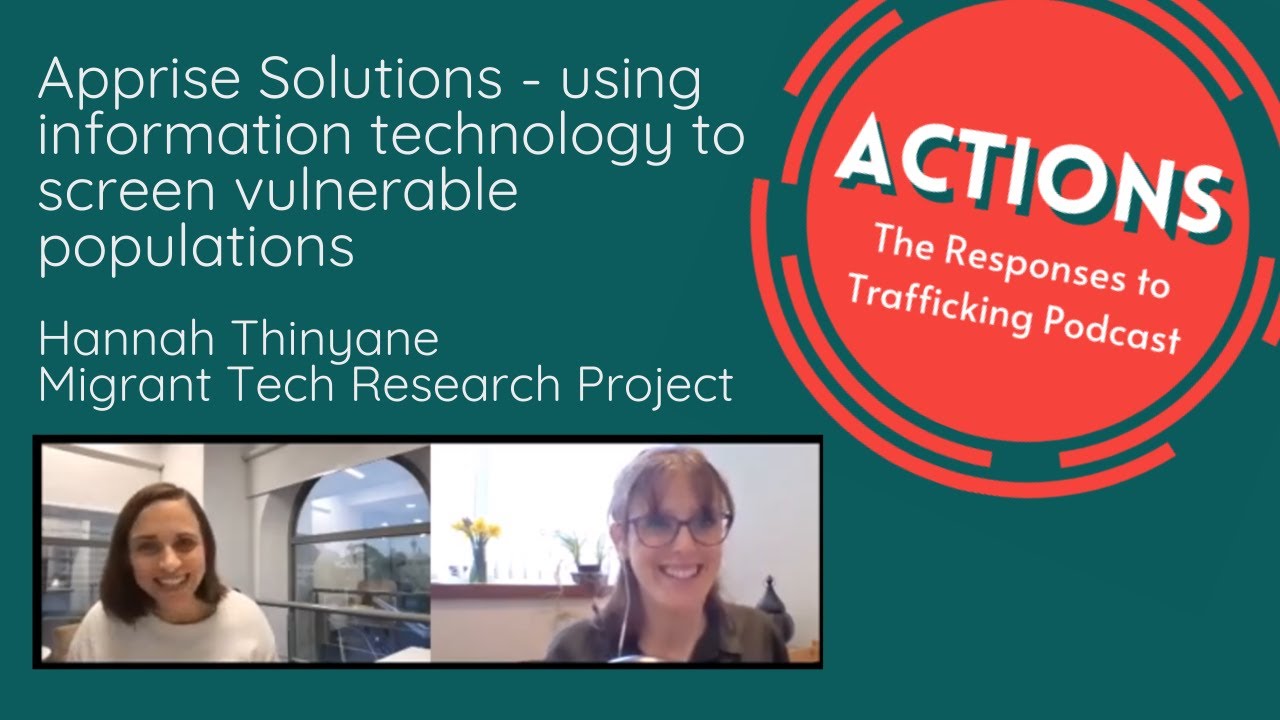 Actions Podcast: Apprise solutions, Hannah Thinyane, Migrant Tech Research Project