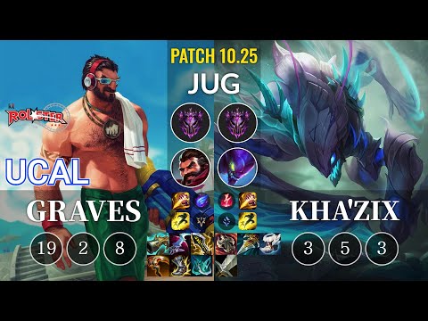 KT Ucal Graves vs Kha'Zix Jungle - KR Patch 10.25