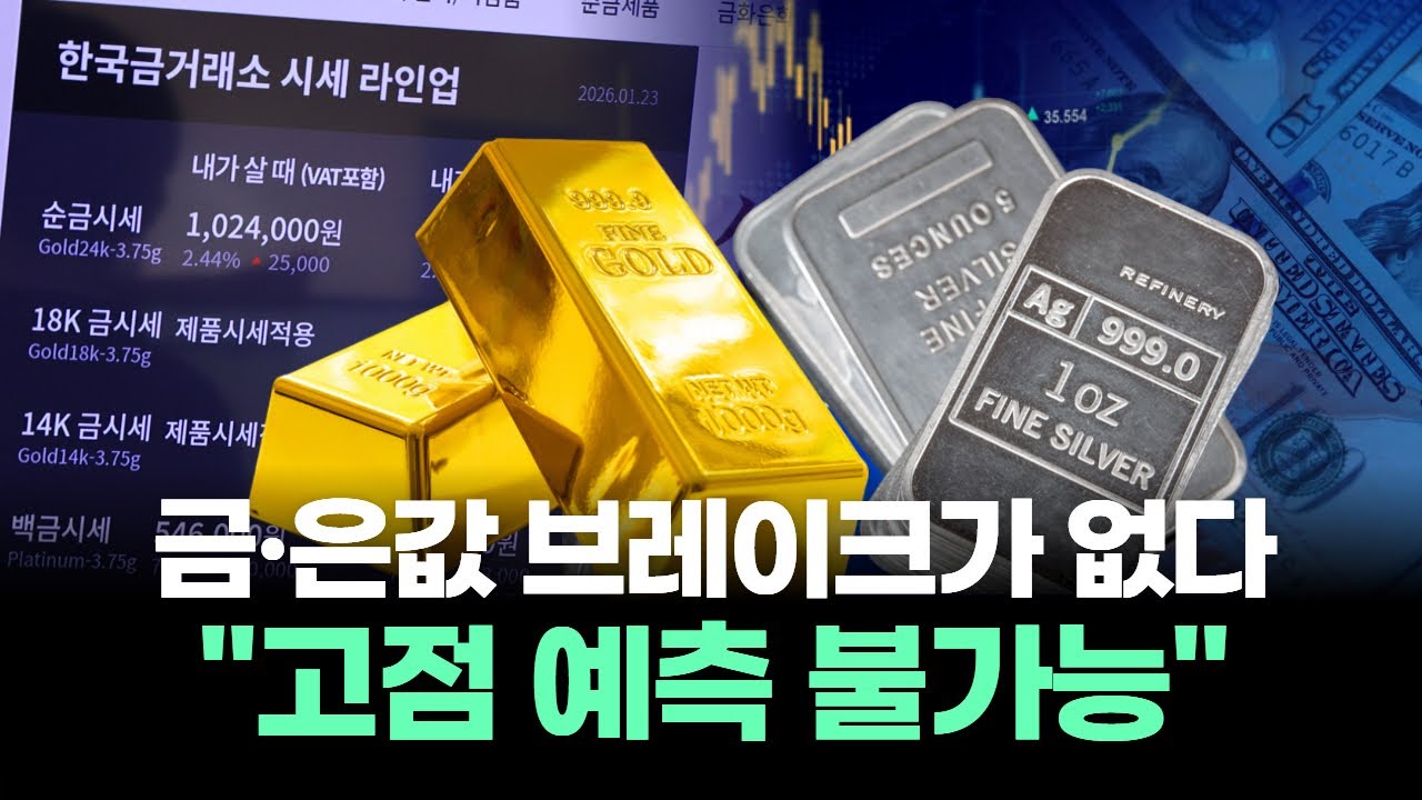 달러 붕괴 신호? 금·은 동시 폭주! 브레이크가 없다…