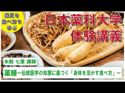 体験講義：「薬膳～伝統医学の知恵に基づく「身体を活かす食べ方」～」