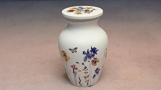 Matching wildflowers urns  - beautiful keepsake