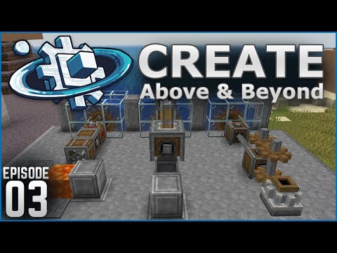 Water Wheels! | Create: Above & Beyond - Ep. 3 (Minecraft Modded Survival)