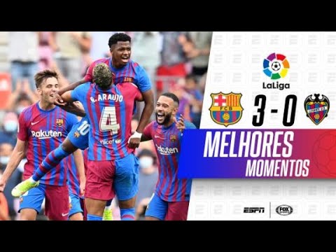 Gols e lances de Barcelona x Levante