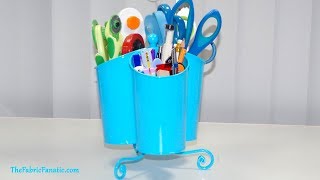 Rotating Triple Scissor Caddy - Easy Organization for Sewing and Crafting | The Fabric Fanatic