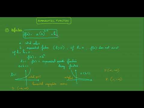 MAC1105 Exponential Function and its Application