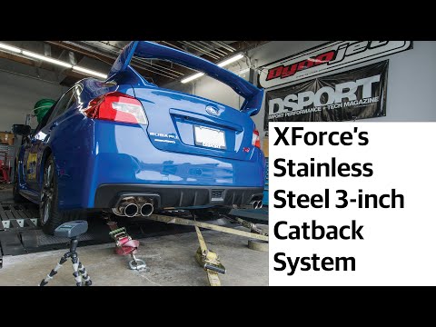 Dyno test for XForce’s Stainless Steel 3-inch Cat-Back System | 2017 Subaru WRX STI Exhaust Shootout