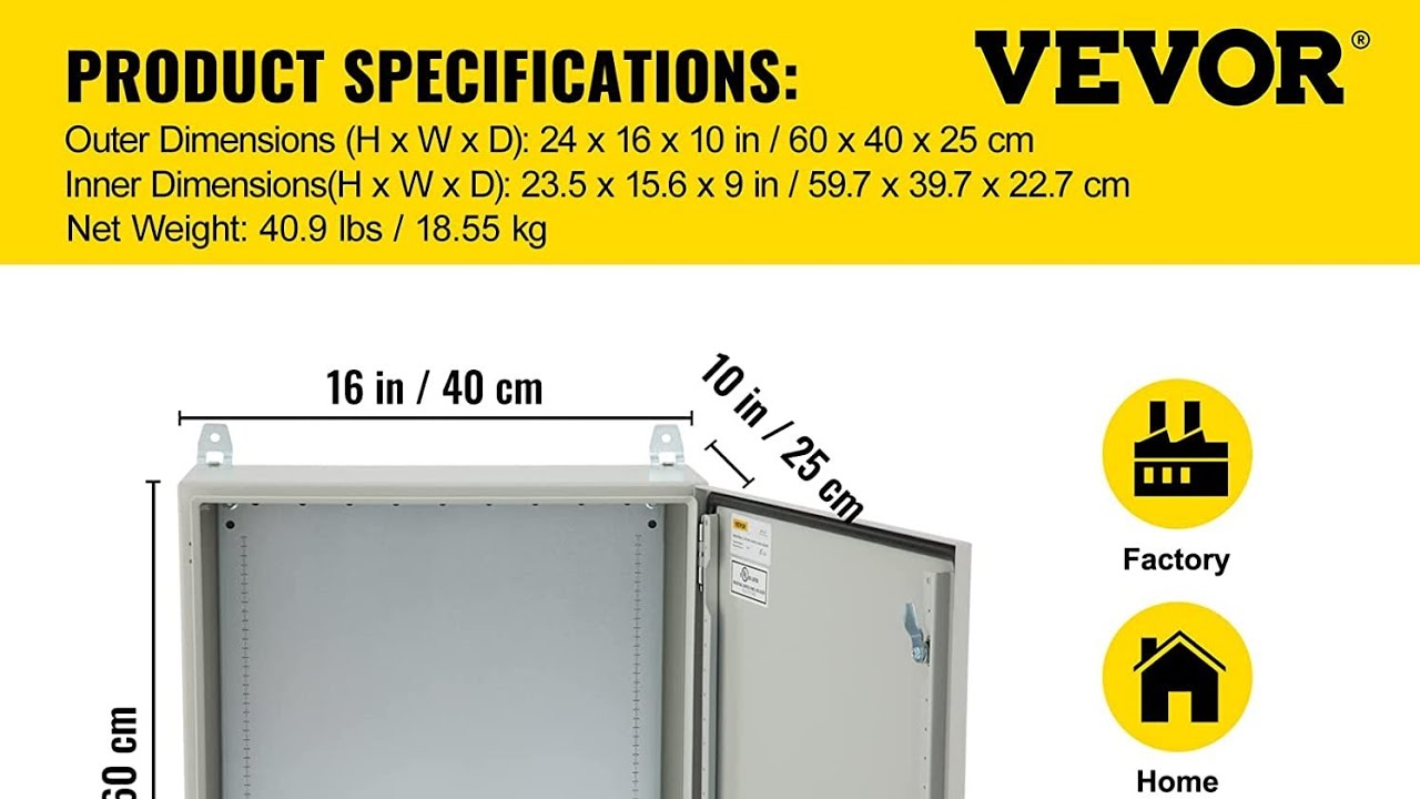 VEVOR electrical enclosure assembly and review