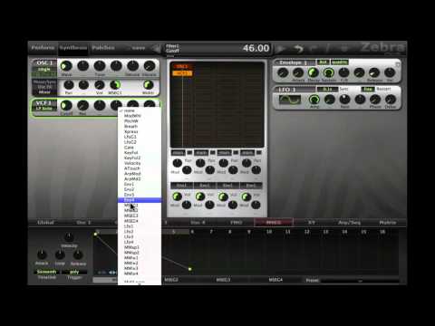 Zebra2 Mini-Tutorial #30 - MSEG Rhythm