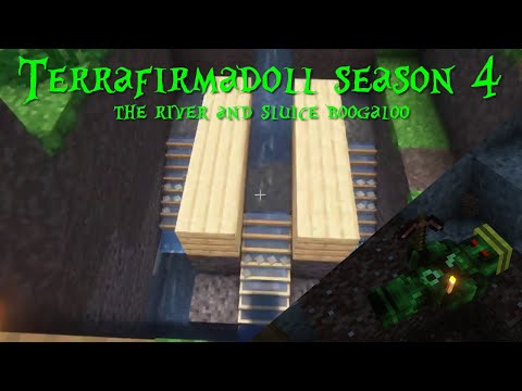 Terrafirmadoll season IV - Episode 8 - The river and sluice boogaloo #terrafirmacraft