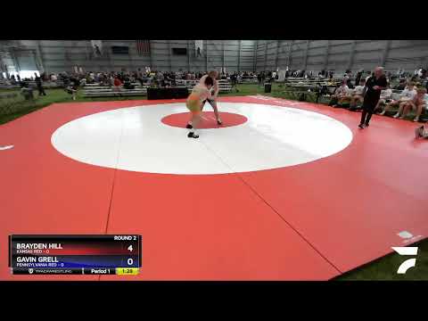 285 Lbs Round 2 (8 Team) - Brayden Hill, Kansas Red Vs Gavin Grell, Pennsylvania Red F001