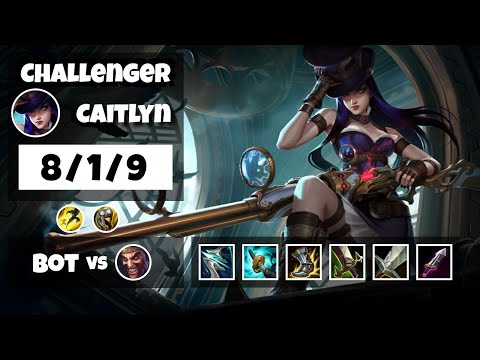 Caitlyn vs Draven TURKISH Challenger BOT (8/1/9) - v11.13