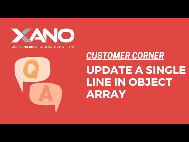 Updating a single item within an object array