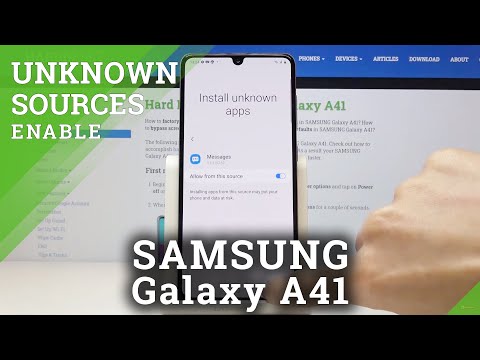 How to Activate Unknown Sources in SAMSUNG Galaxy A41 – Allow App Installation