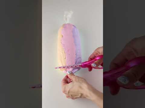 Rainbow Care Bear Cupcakes 🧁 #cakedecorating  #shorts