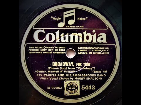 Broadway - Ray Starita and His Ambassadors' Band (1929)