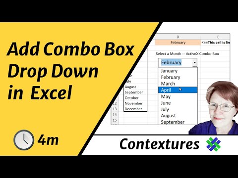 Add Combo Box Drop Down List to Excel Worksheet