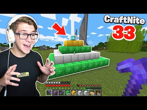 CraftNite: #33 - My First MEGA BEACON on the Server... (so broken)