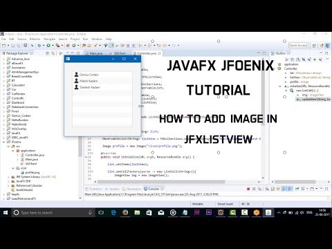 JavaFX JFoenix Tutorial JFXListView