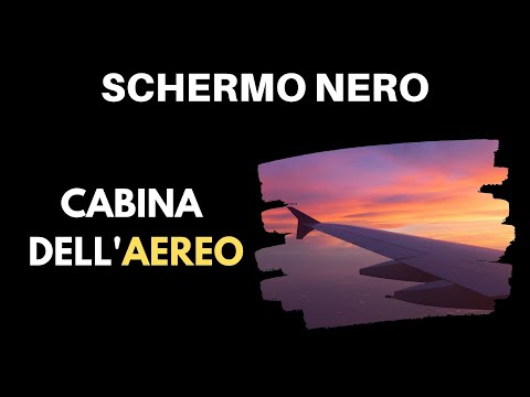 Suono Della CABINA Dell'AEREO | Schermo Nero ⚫✈️ [ASMR Rumore Bianco] 10 Ore Per Dormire
