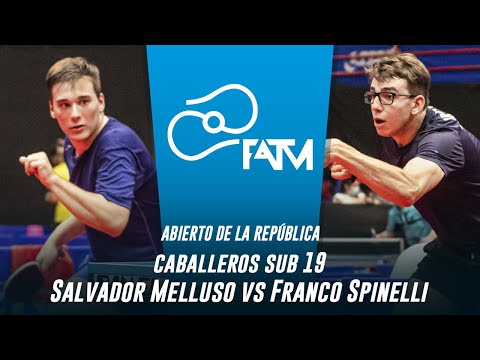 Salvador Melluso vs Franco Spinelli | SEMIFINAL Cab. Sub 19 | Abierto de la República Diciembre ´21