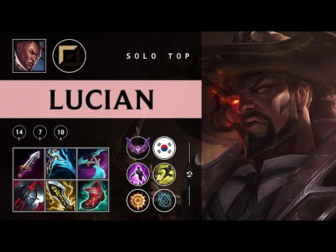 Lucian Top vs Gangplank - KR Master Patch 25.22