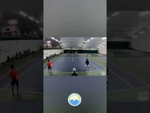 Flying Forehand Rocket Shot | D1 Tennis Player From Bollettieri Academy