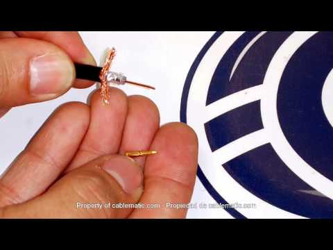 como montar um conector BNC para cabo coaxial RG58 e RG59
