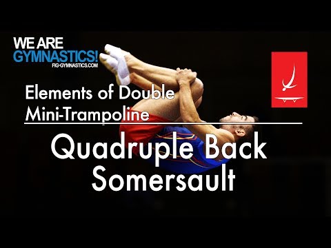 Elements of Double Mini-trampoline - QUADRUPLE BACK