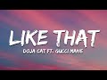 Doja Cat Like That Feat Gucci Mane Lyrics