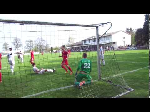 FC Germania Friedrichstal - VfR Mannheim / Das 1:3 durch Marc Haffa