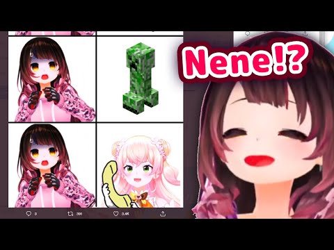 Vtube Tengoku - Roboco Found A Meme Of Nene Making Her Scream in Minecraft 【ENG Sub/Hololive】