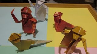 ORIGAMI - MACACO (FÁCIL) - APE -  MONKEY - (EASY METHOD - STEP BY STEP)