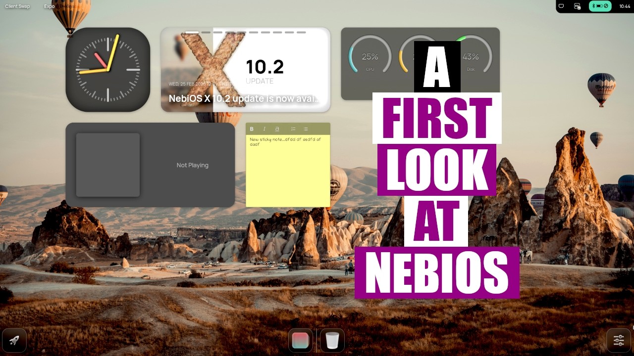 A First Look At NebiOS (Ubuntu-Based Linux With Wayfire)