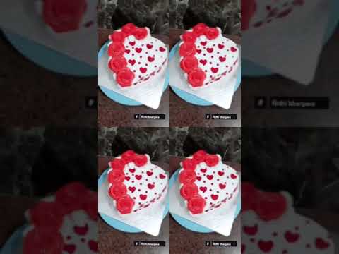 heart Shap Cake  | Anniversary Cake | Vanilla Cake | Red Rose Design | Cakes By Nidhi Bhargava 🎂🥰👈😋