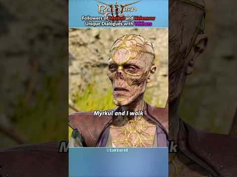 Followers of Myrkul and Kelemvor unique dialogues with Withers - Baldur's Gate 3