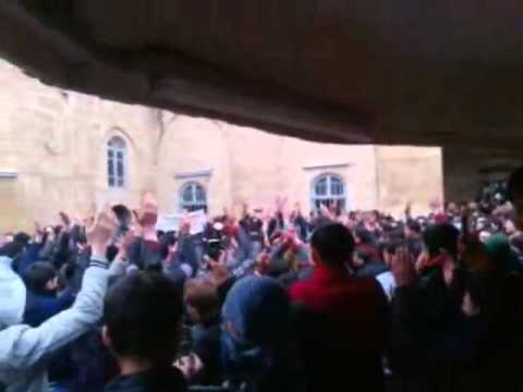 مظاهرة في مدينة الباب في جمعة "دعم الجيش الحر"