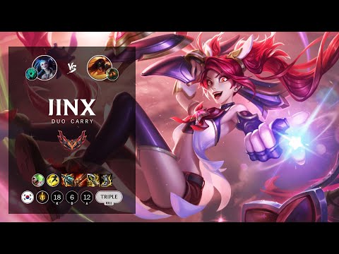 Jinx ADC vs Sivir - KR Grandmaster Patch 12.17