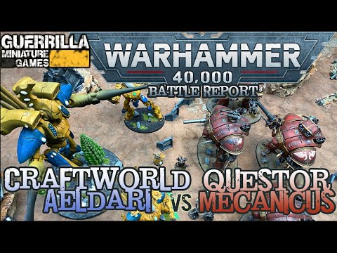 Warhammer 40k 9th Ed Battle Report - Craftworld Aeldari vs. Questor Mechanicus