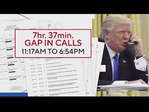 White House records reportedly show seven-hour gap in Trump’s phone logs on Jan. 6