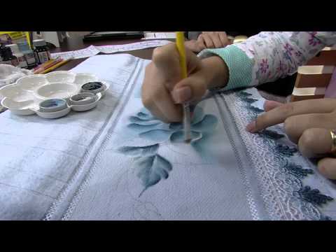 Mulher.com 14/05/2014 Thanynha Avila - Pintura tecido rosas Parte 2/2