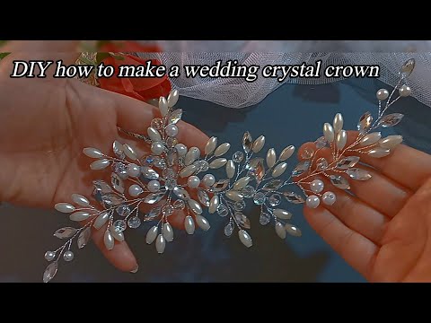 How to make a professional crystal bridal crown. Make and sell/crown making