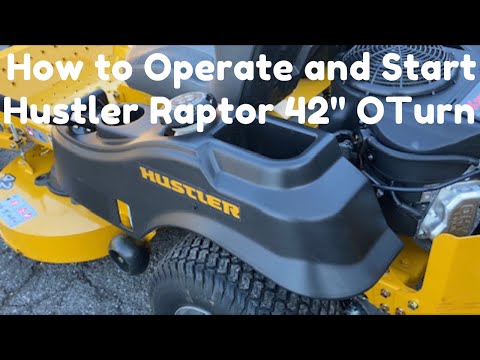 How to Start and Operate Hustler Raptor 0 Turn Riding Lawn Mower