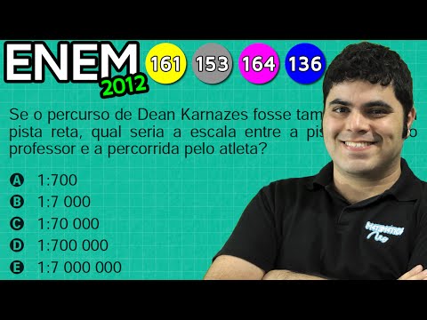 ENEM 2012 Matemática #1 - ESCALA E UNIDADES DE MEDIDA DE COMPRIMENTO