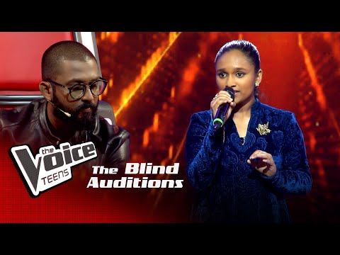 Mayumi Ayodya | Ahasa Gugura (අහස ගුගුරා) | Blind Auditions | The Voice Teens Sri Lanka